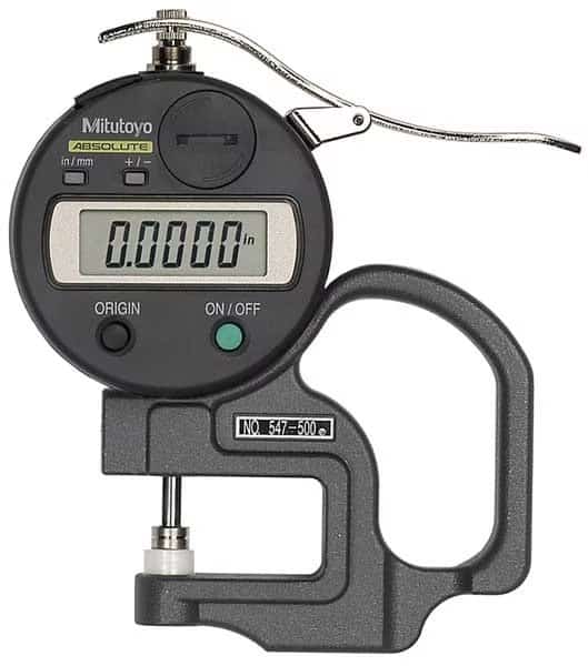 Digimatic Thickness Gage, 0 to 0.470In