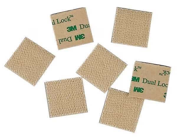 Reclosable Fastener Shape, Square, Acrylic Adhesive, 1 in, 1 in Wd, Clear, 100 PK, 3M, Mfr# SJ4570