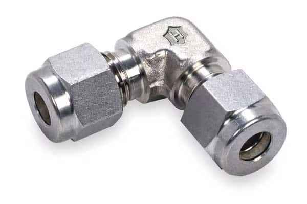 3/8" Compression 316 SS Union Elbow