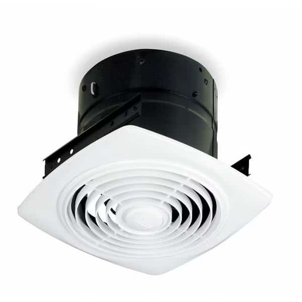 Ceiling Exhaust Fan for 8 in Dia Duct, 200 cfm, 8.5 Sones, Medium Profile, 11.5 in W x 11.5 in L