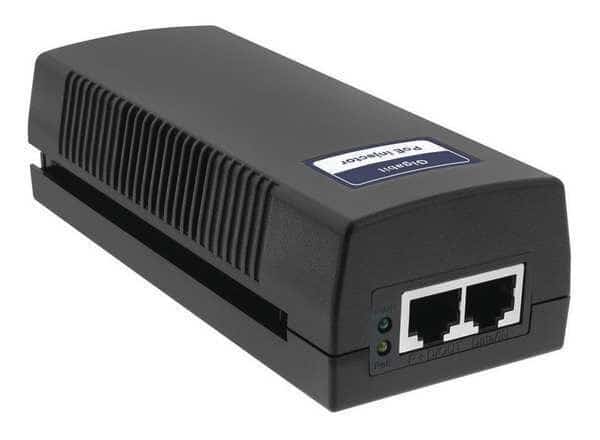 PoE Injector, Camera Inputs 1, Black, Lts, Mfr#: LTPOE-100GH