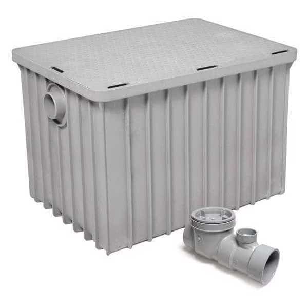 Interceptor Grease Interceptor, 3" Pipe Dia., Thermoplastic