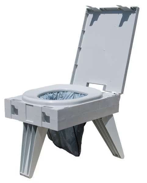 Portable Toilet, Plastic, Wt. 8.43 lb