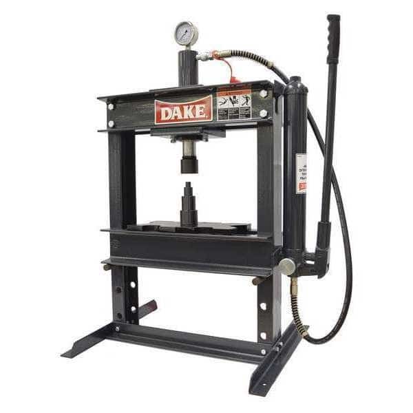 Hydraulic Press, 10 t, Manual Pump, 36 In
