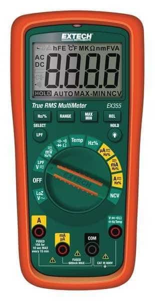 Multimeter,-40deg to 1832degF,10 MHz, Mfr#: EX355, EXTECH