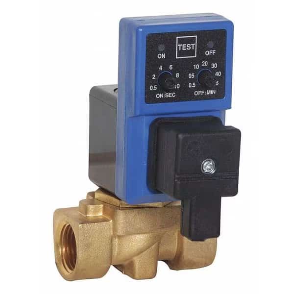 Auto Drain Valve, 115V, 1/4", 38 gpm