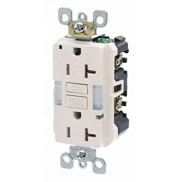 GFI Receptacle, LEVITON, Mfr# GFNL2-T