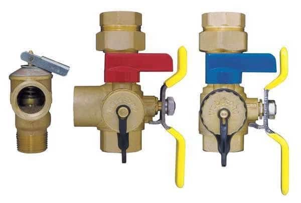 Tankless Water Heater Valve, 1 In., Brass