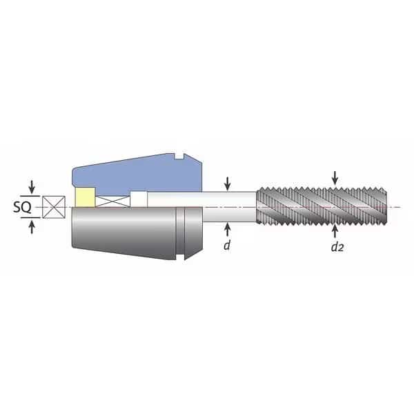 Tapping Collet, 0.168 in. Shank, ER16