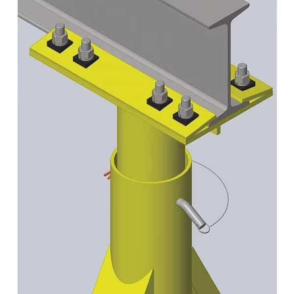 Portable Gantry Crane,8000 lb.,15 ft. 3", Mfr#: K90-4-12/16, CALDWELL