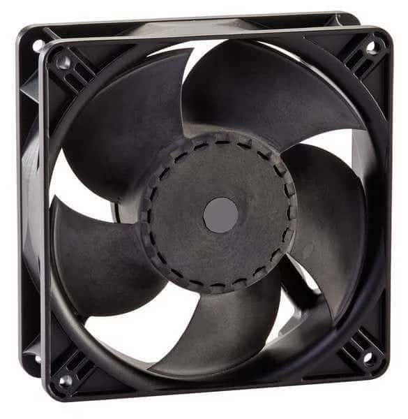 Standard Square Axial Fan, Square, 115V AC, 1 Phase, Fiberglass Reinforced Polyester, 4 11/16 in W.