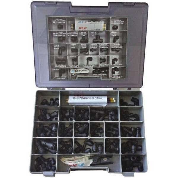 Service Repair Kit, 1/4 in, 3/8 in Tube Size, Black