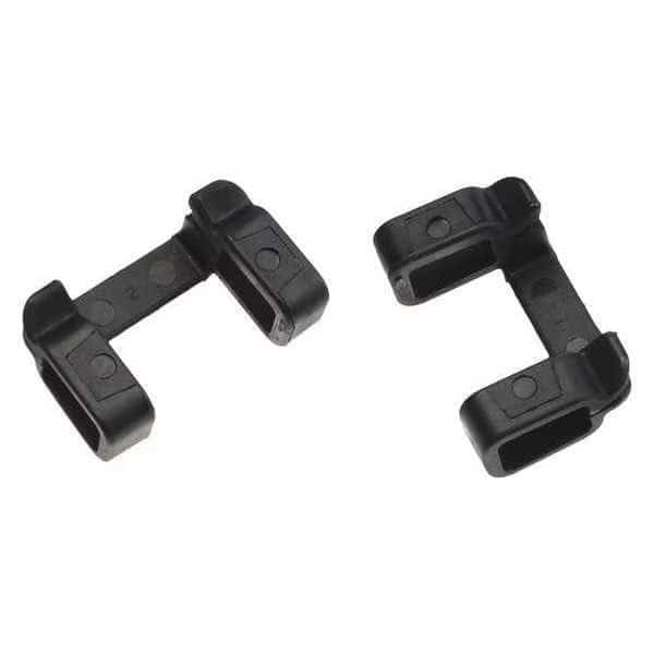 Helmet Clips, Black, Plastic, PR