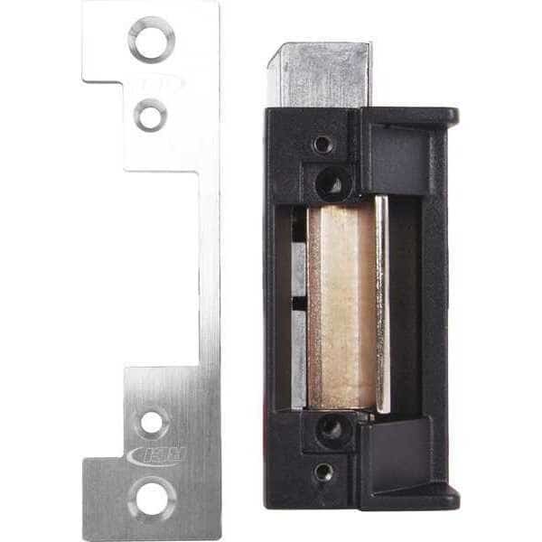 Electric Door Strike, Stainless Steel, Brushed, Includes: Fasteners, Standard Mounting Tabs