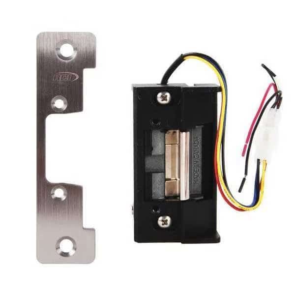 Electric Door Strike, Stainless Steel, Brushed, For Use With: Cylindrical Locksets