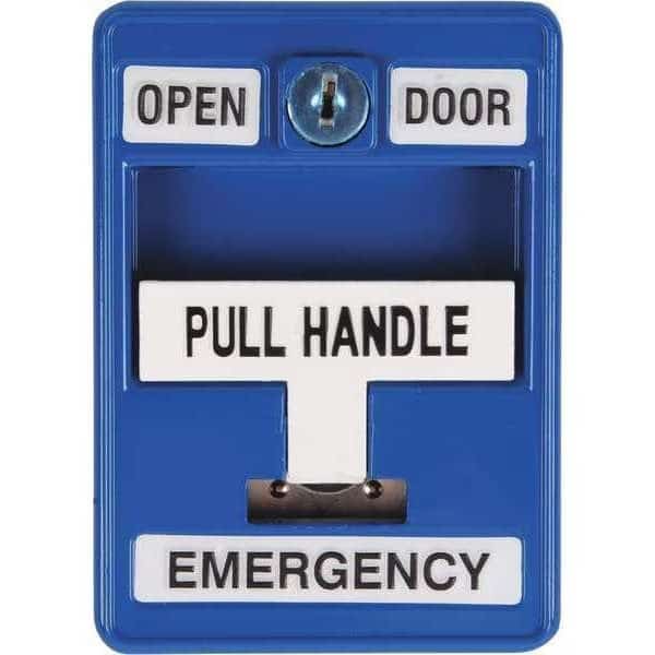 Emergency Pull Station, 30VAC/DC, Blue