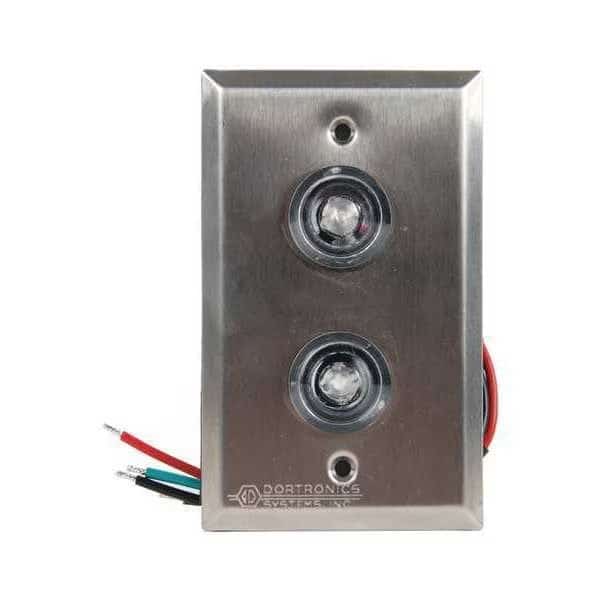 Waterproof Door Status Indicator, 4-1/2"H, Dortronics, Mfr#: 7201xL2-HWR
