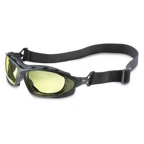 Seismic, Safety Glasses Anti-Fog &  Anti-Scratch, Amber Lens, Full-Frame, Goggles