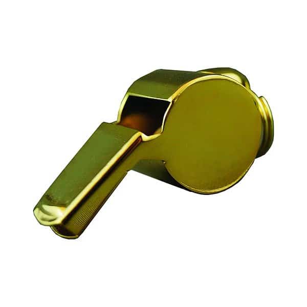 Whistle, Metal, Gold