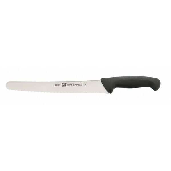 Knife, Bread, 9-1/2" L, Black Handle