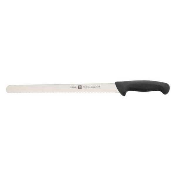 Knife, Serrated, 11-1/2" L, Black Handle