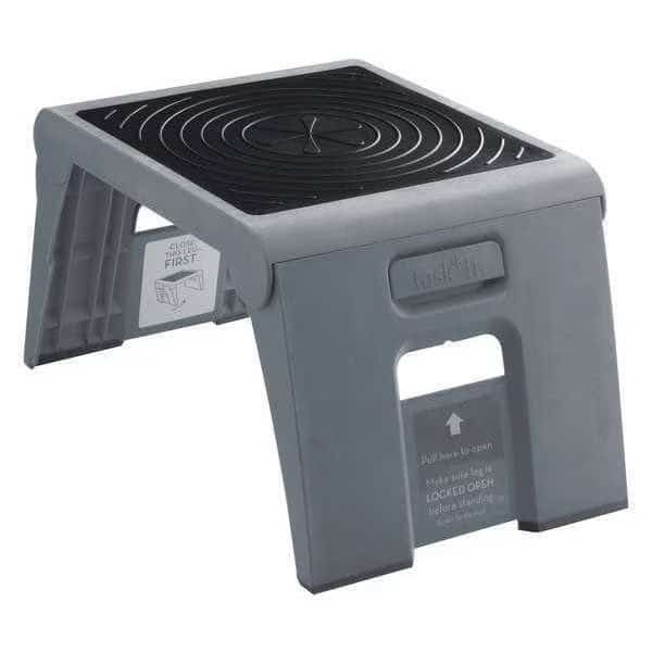 Folding Step,Gray,300 lb Ld Cap.,Plastic, Mfr#: 50051PK000082, CRAMER