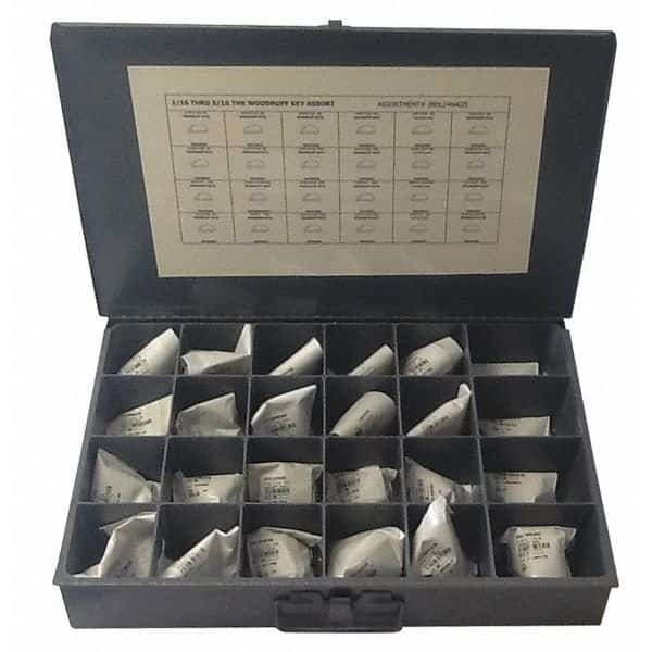 Woodruff Key Assortment,Oversized, Mfr#: JBDL24WK25, EnjoyTool select