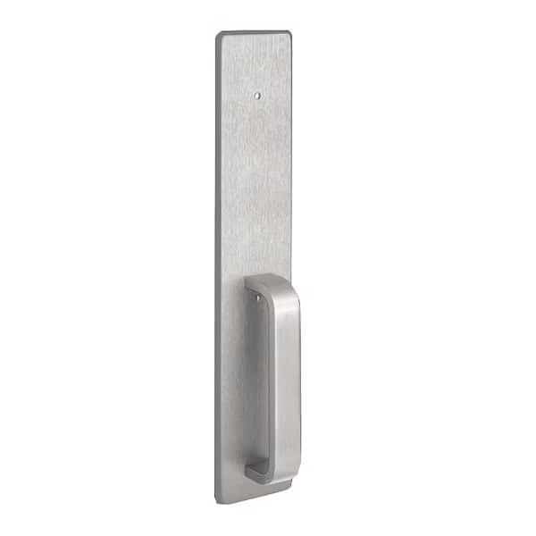 Exit Device Trim, Silver, Overall 2-3/4" W