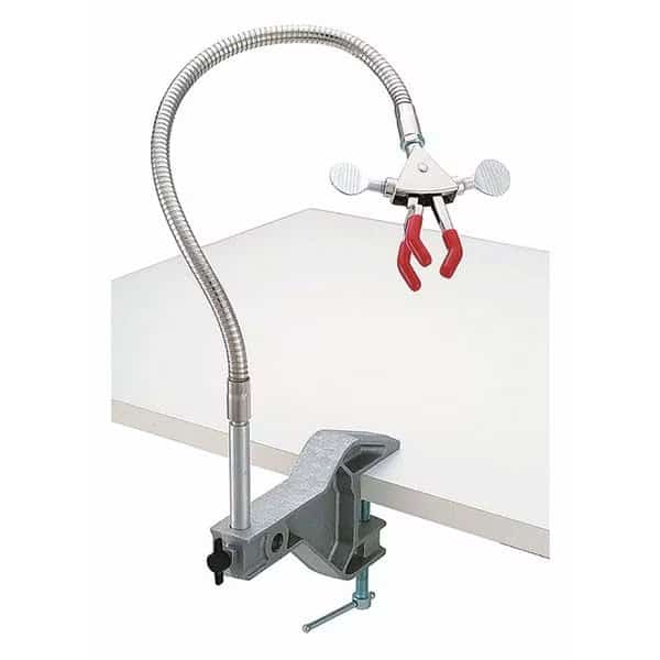 Bench Clamp, 18" L, Nickel Plated Zinc