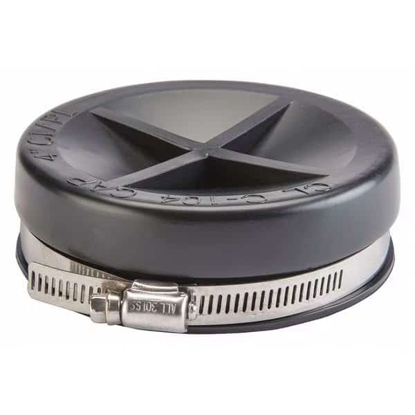 Flexible Cap, Plastic, 4.3 psi, 5" Pipe Sz