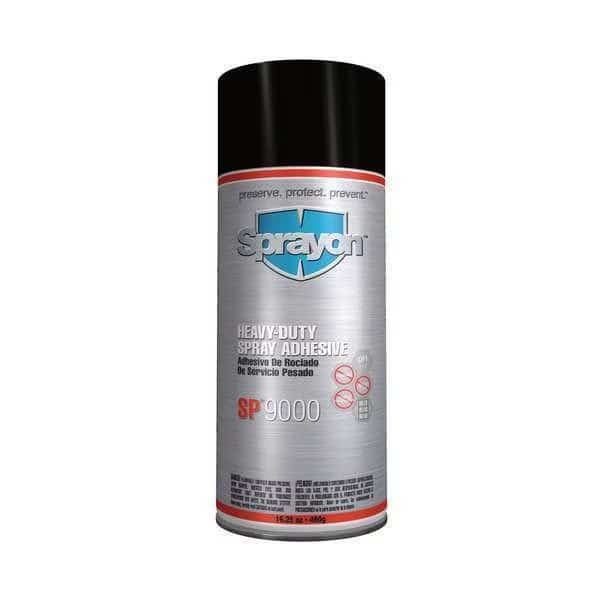 Spray Adhesive, SP 9000 Series, Off-White, 16.25 oz, Aerosol Can, SPRAYON, Mfr# S0900000A