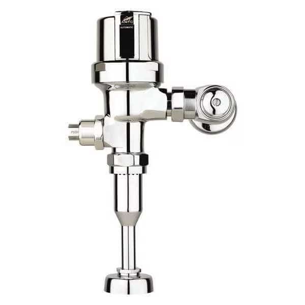 Urinal Automatic Flush Valve, 0.5 gpf gpf, Polished Chrome, 3/4 in, 3/4 in Spud Coupling