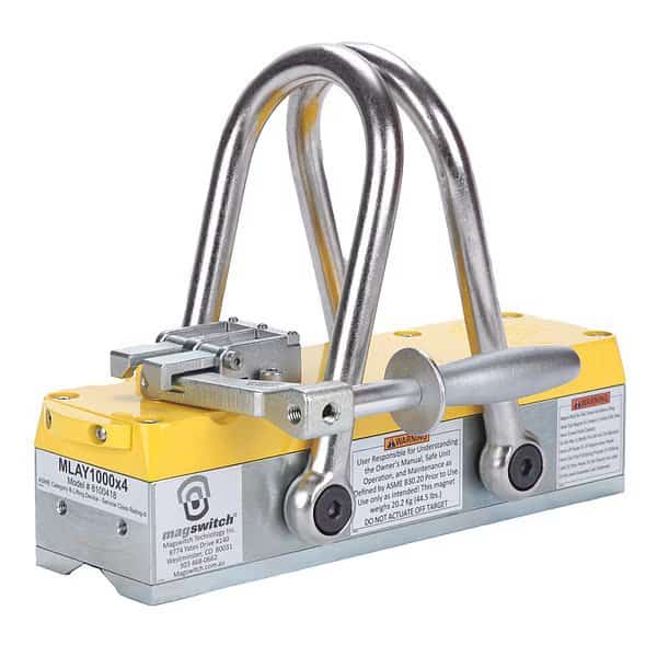 Lifting Magnet, 6446 lb. Max. Pull, Steel