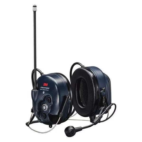 Behind-the-Neck Communication Headset, 28 dB, Dark Blue
