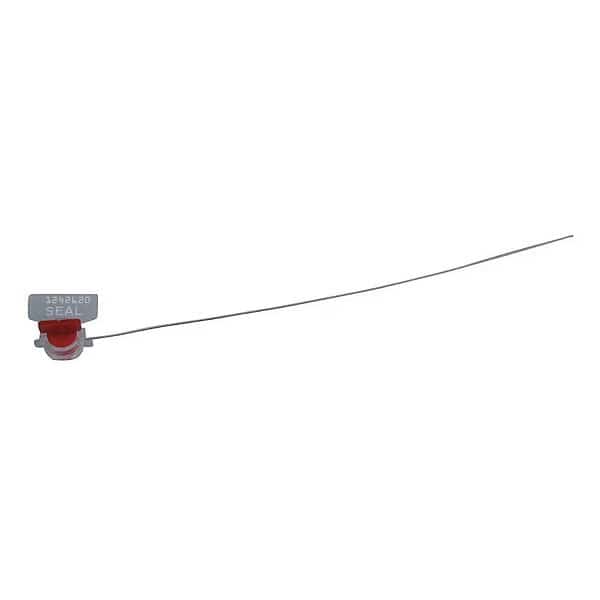 Acrylic Body Wire Security Seal, Hot Stamp Type, PK100, Tydenbrooks, Mfr#: V7470801-27-GRAI
