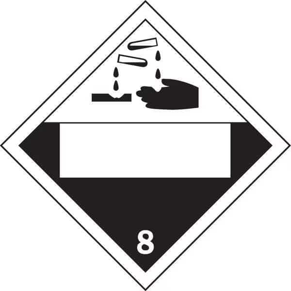 DOT Container Placard, B-120 Premium Fiberglass, 10-3/4" W x 10-3/4" H