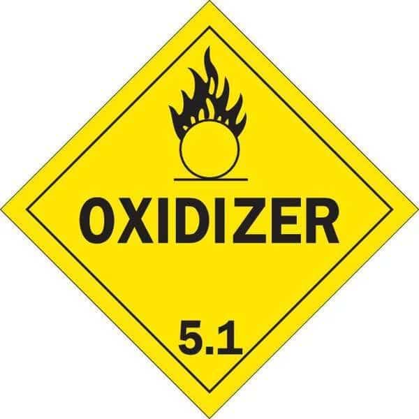 DOT Container Placard, B-120 Premium Fiberglass, 10-3/4" W x 10-3/4" H