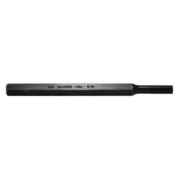 Pin Punch,6in L,5/16in Tip,Steel,BO, Mfr#: 21019, MAYHEW PRO
