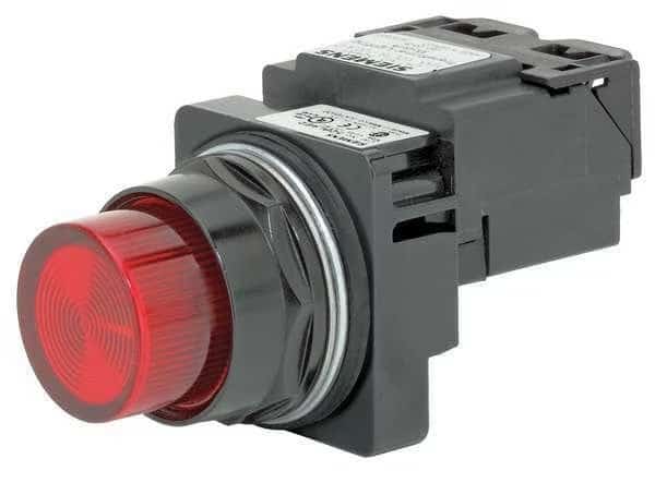Pilot Light, Red, Incandescent, SIEMENS, Mfr# 52BL4J2