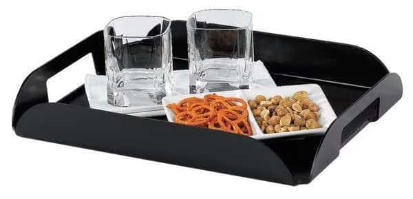 Coffee Tray, Rectangle, Black, Plastic