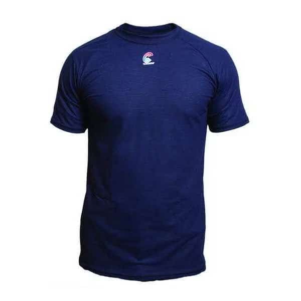 Men's Flame-Resistant Crewneck Shirt, 4 cal/sq cm, L, Modacrylic