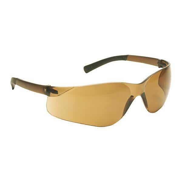 ZENON Z13, Safety Glasses Anti-Scratch, Dark Brown Lens, Frameless