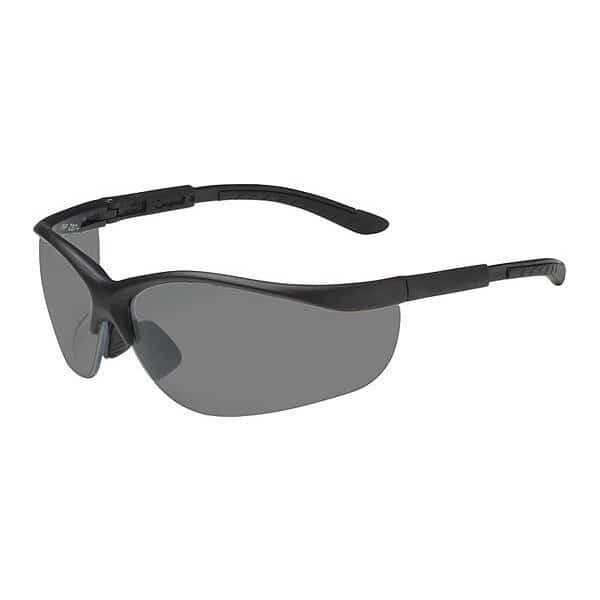 HI-VOLTAGE AC, Safety Glasses Anti-Scratch, Gray Lens, Half-Frame