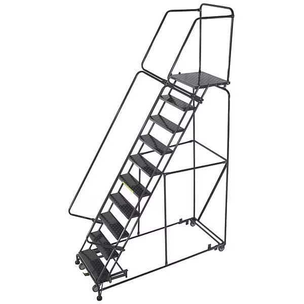 Rolling Ladder,Expanded Metal Step Tread, Mfr#: WA103221XSU, BALLYMORE