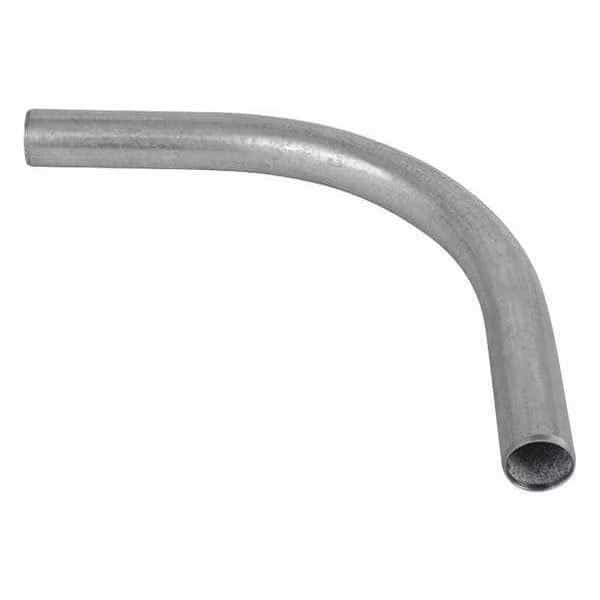 EMT 90 Deg Elbow, 4 in, Steel, Galvanized, Silver