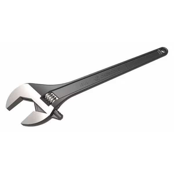 15" Adjustable Black Oxide Tapered Handle Wrench - Boxed