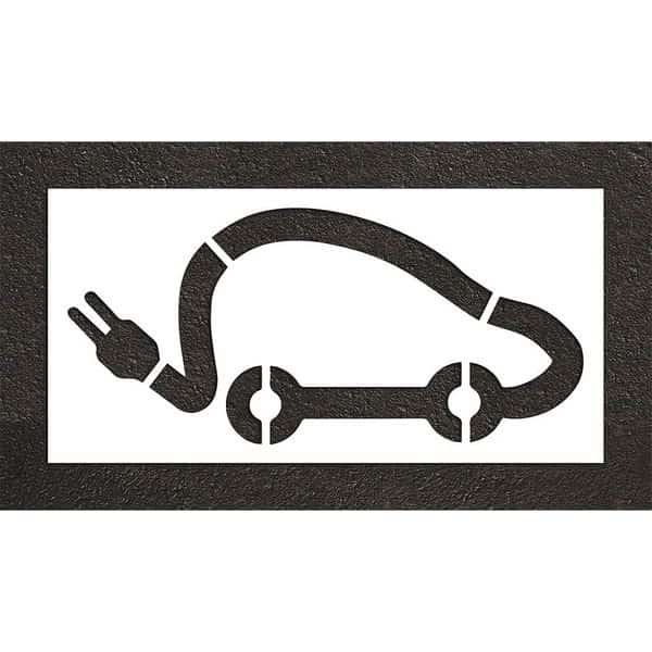 Pavement Stencil,112"H,56"W,0.125" Thick, Mfr#: STL-108-54821, RAE