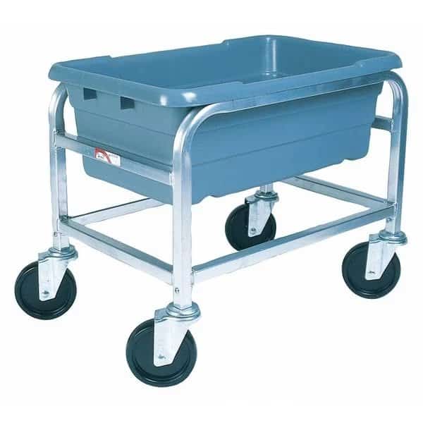 Lightweight Corrosion-Resistant Vertical Rack-Style Tub Cart, 600 lb Load Capacity, 25 in Overall L