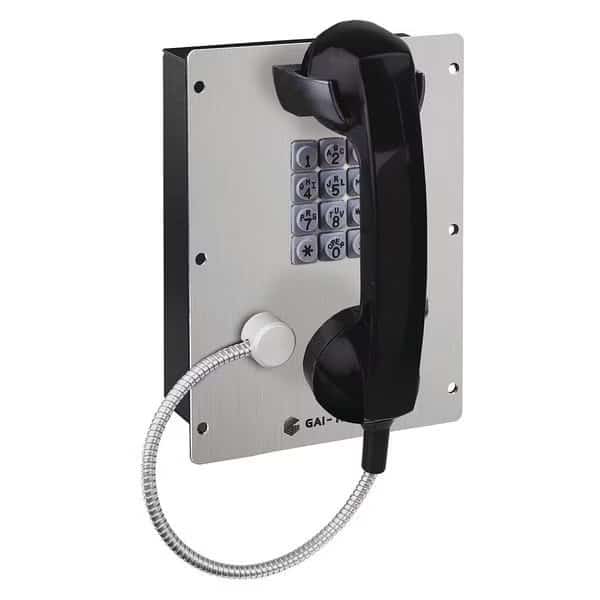 Telephone, VoIP/Ethernet, Gray, Flush Mount