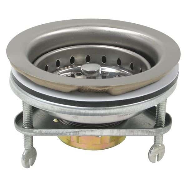 SinkStrainer, D1-1/2", SS, GalvS, Chrome